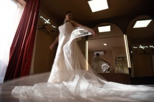 bridal dress fitting, Belle & Bouquet